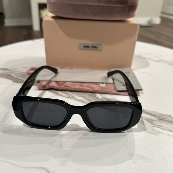 Miu Miu Glossy Black Sunglasses